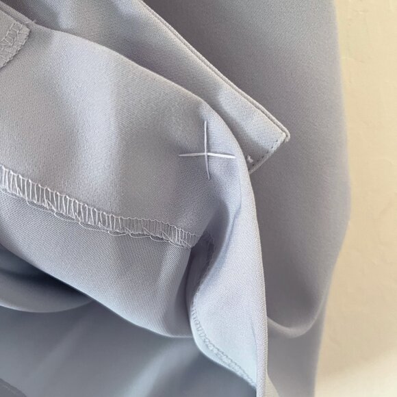 Uniqlo High Waist Drape Wrap Skirt in Blue - Picture 4 of 9